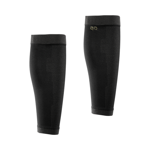 GO Kinesiology + Compression Calf Sleeves - Black / S
