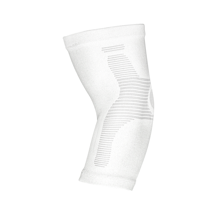 white Kinesiology elbow compression sleeve