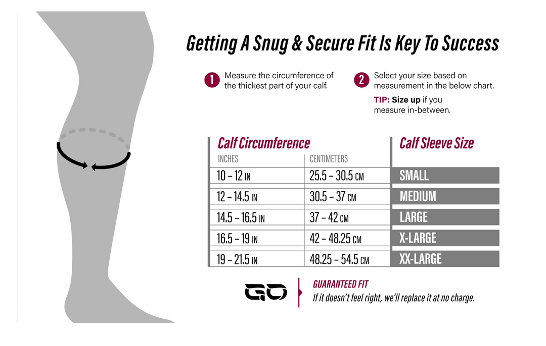 GO Kinesiology + Compression Calf Sleeves (ALMOST PERFECT)