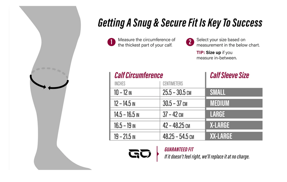 GO Kinesiology + Compression Calf Sleeves (ALMOST PERFECT)