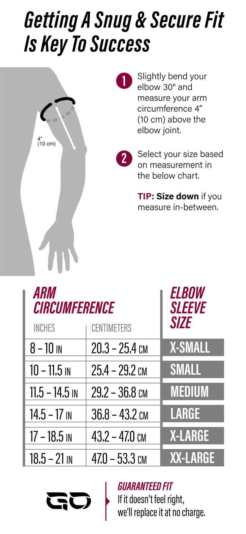 Calf Sleeve Size Chart – GO Sleeves